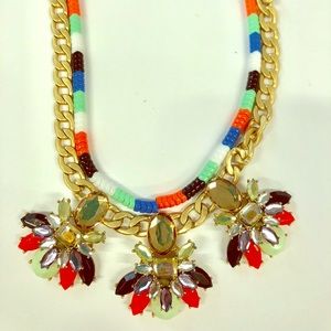 J.crew multicolor statement necklace